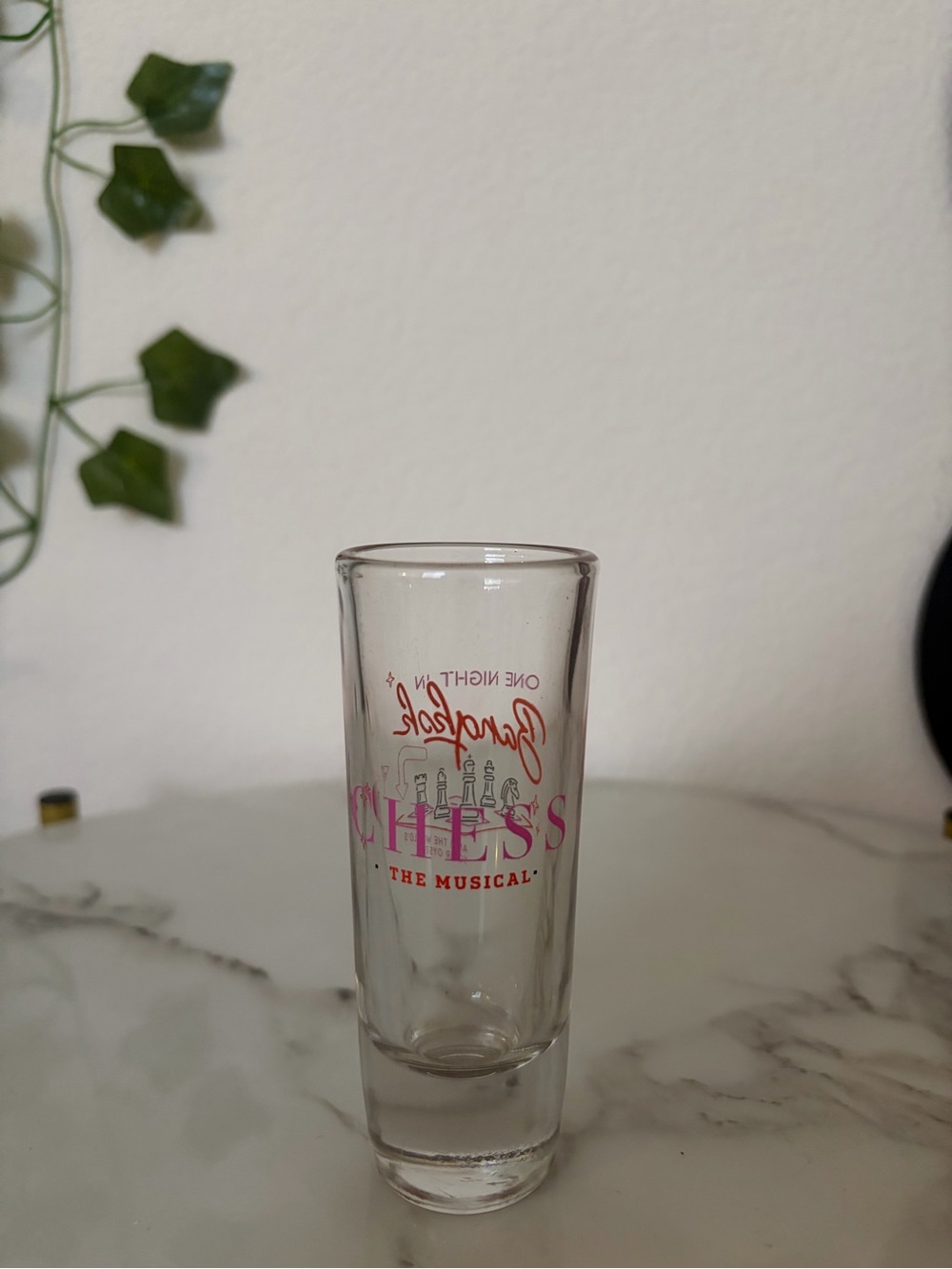 Unknown Brand Pink Chess The Musical Shot Glass